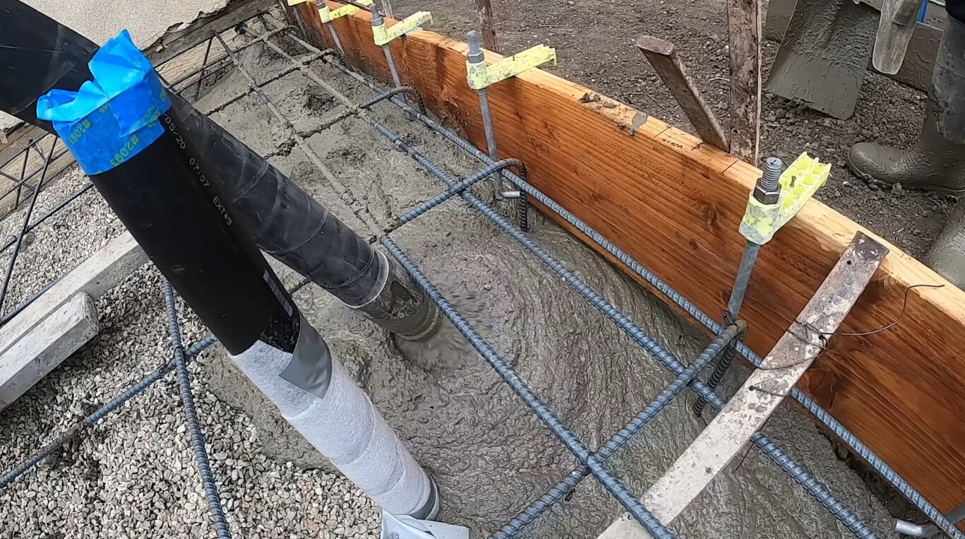 Precision concrete formwork and rebar placement